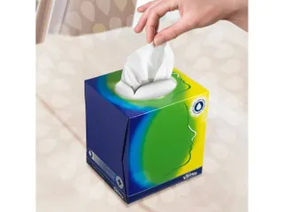 Kleenex 8825 facial tissue 3-laags wit kubus 20x20cm 12 x 56 tissue - 4