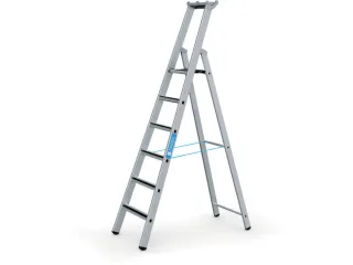 veiligheidsladder,eenzijdig,6treden m. R13-laag,stand H 1,59m - 2