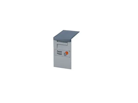 OUTLET Afvalbak Afvalverzamelaar 15 Liter 355x200x300mm Lichtgrijs/Gri
