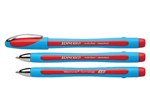 Balpen Schneider Slider Memo Rood Extra Breed