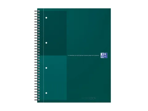 Spiraalblok Oxford International Notebook A4+ lijn Groen