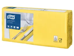 Tork 477841 Lunchservet Geel 33x33cm 2-laags 1/4 vouw 10x200st