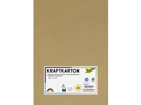 Kraftpapier Folia A4 230gr 50 vel