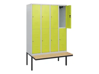 Dubbeldekse dekenkist,HxBxD 1950x1200x815mm,4x2vak.,vak B 300mm - 2