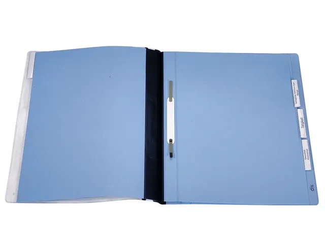 Dossiermap Durable Personeel 2555 A4 Blauw 5 vakken + hangrail