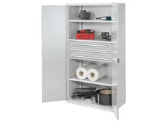 Materiaalkast Dubbelwandige Deur 1950x1000x600mm 3legborden 3laden