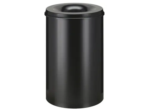 Afvalbak Vlamdovend 110 Liter Zwart