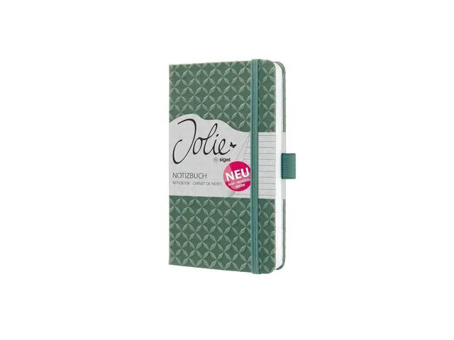 Cahier Jolie Flair A6 Vert naturel à couverture rigide lignée