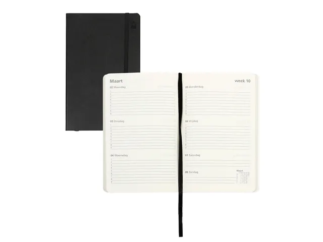 Schoolagenda 2026-2027 18mnd Ryam Studie 7dagen/2pagina's zwart