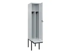 locker met bank,voor scheiding van kleding,HxBxD 2120x400x815mm,1vak