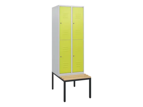 Dubbeldekse dekenkist,HxBxD 1950x600x815mm,2x2vak.,vak B 300mm