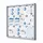 Vitrinekast Mededelingenbord Fire-proof schuifdeuren 12xA4