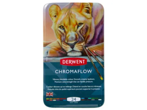 Kleurpotloden Derwent Chromaflow set à 24 kleuren