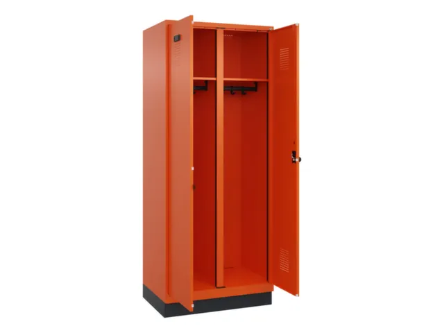 locker voor scheiding van kleding,HxBxD 1950x800x500mm,2vak