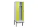 locker voor scheiding van kleding,HxBxD 2120x600x815mm,2vak