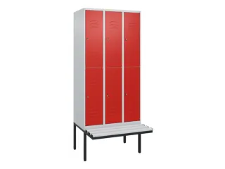 Dubbeldekse dekenkist,HxBxD 2120x900x815mm,3x2vak.,vak B 300mm - 1