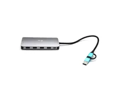USB 3.0 USB-C/Thunderbolt 3x Display Metal Nano Dock with LAN + Power