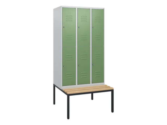 Dubbeldekse dekenkist,HxBxD 1950x900x815mm,3x2vak.,vak B 300mm