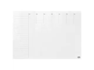Weekplanner Nobo transparant Whiteboard acryl A4 - 1