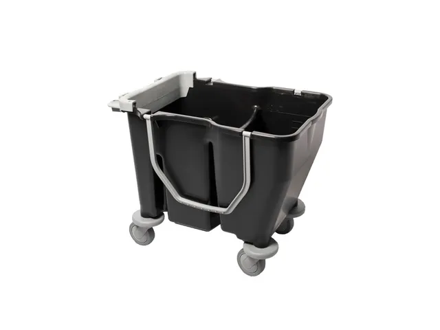 Dubbel Emmer Op Wielen Zon der Pers Zwart 2x15 Liter