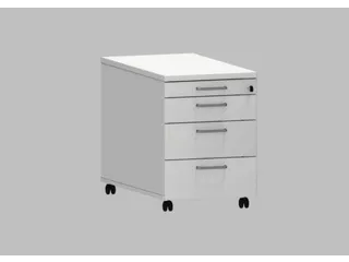 mobiel ladeblok,HxBxD 600x430x800mm,3lade(n),MS-donkergrijs - 1
