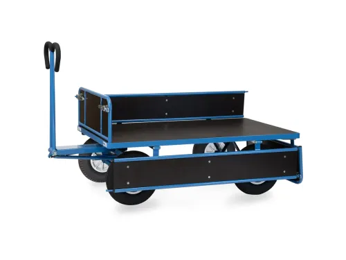 Handtrekwagen 6455P 750kg 1540x840mm hout polyurethaan wielen