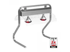 Warmhoudbrug 2/1 GN infrarood Rvs