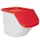 ingrediëntendispenser HxBxD 450x430x610mm 40l PP bak/deksel wit/rood