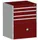 ladekast HxBxD 1000x800x750mm 5laden romp RAL7035 front RAL3004