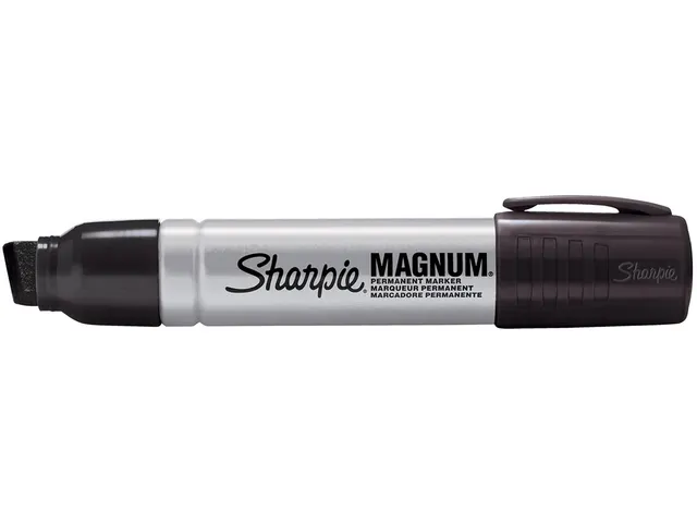 Pro Magnum Permanent Marker Beitelpunt Zwart