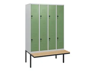 Dubbeldekse dekenkist,HxBxD 1950x1200x815mm,4x2vak.,vak B 300mm - 1