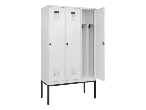locker voor scheiding van kleding,HxBxD 2120x1200x500mm,3vak