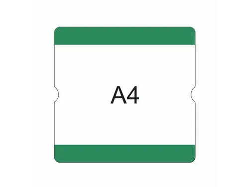 beschrijfbare hoes,markering HxB 302x290mm,PVC,groen