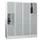 lockerkast,HxBxD 1850x1600x500mm,4x3vakken,RAL7035,front RAL5012