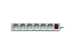 Stekkerdoos BRASQ 6 voudig 1.4 meter wit