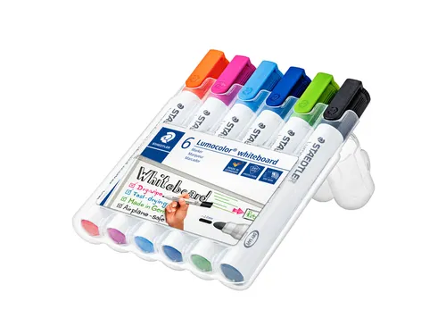 Whiteboardmarker Staedtler Lumocolor 351 set à 6 stuks fun assorti