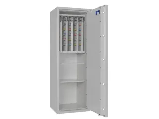 sleutelkluis,HxBxD 1400x500x420mm,400haak,legborden,romp RAL7035 - 4