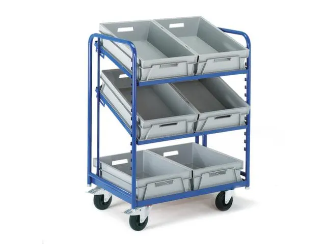 Servante Pour Bacs Norme Europe Sans Plateau Chargement Lxl 410x610mm