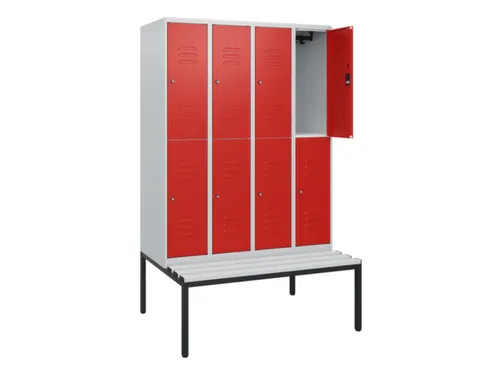 Dubbeldekse dekenkist,HxBxD 1950x1200x815mm,4x2vak.,vak B 300mm