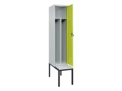 locker met bank,voor scheiding van kleding,HxBxD 2120x400x815mm,1vak