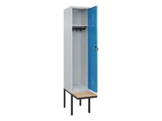locker met bank,HxBxD 2120x400x815mm,1vak,vak B 400mm,draaigrendel - 2