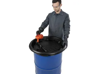trechter,v. 200/220l vat,HxØ 120x704mm,uitloop-Ø 50mm,PE - 2