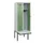 locker met bank,HxBxD 1950x600x815mm,2vak,vak B 300mm,draaigrendel