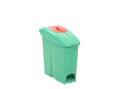 Sanitaire Pedaalemmer Binny 17p Groen Rood 17 Liter
