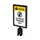 Topbord A4 Voor Afzetpaal Flexi Economy Zwart