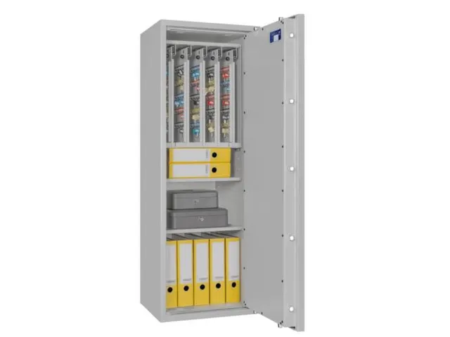 sleutelkluis,HxBxD 1400x500x420mm,400haak,legborden,romp RAL7035