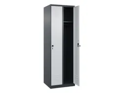 locker,HxBxD 1850x600x500mm,2vak,vak B 300mm,draaigrendel