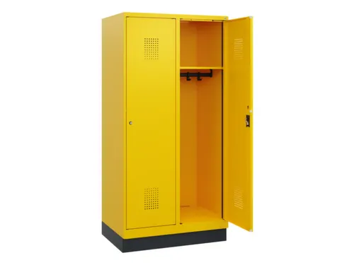 schoollocker,HxBxD 1630x800x500mm,2vak,vak B 400mm,cil.-slot,sokkel