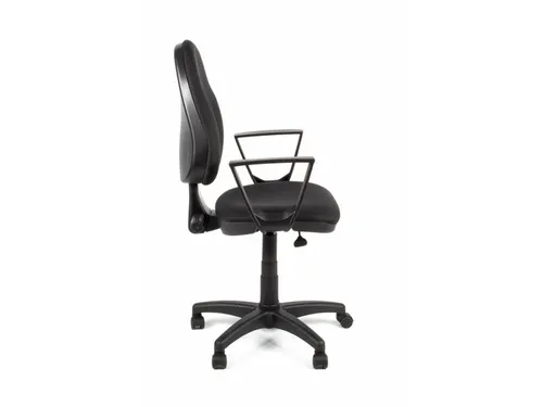 Bureaustoel EN1335 Linea Tiger 01 zwart/zwart met armleuning