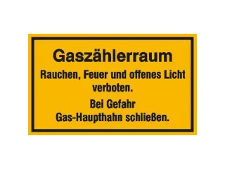 aanwijzingsbord,Gasmeterkamer,aluminium gemerkt,gemoffeld - 1